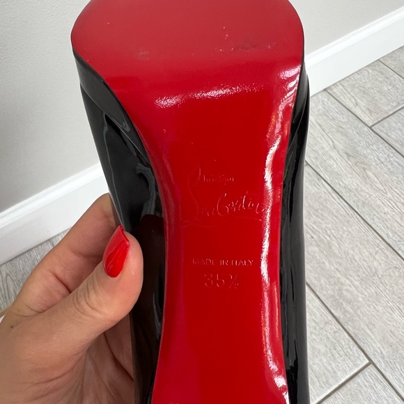 Christian Louboutin Black Pigalle Plato 120 Patent Calf - Picture 5 of 8